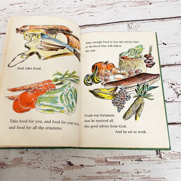 Vintage 1955 Noah’s Ark by Tony Palazzo Hardcover Children's Book - Picture 4 of 9